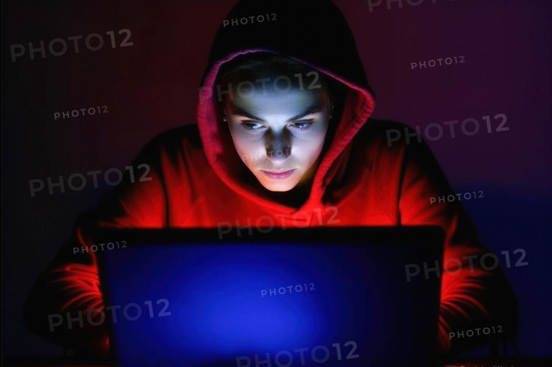 A young woman in a hoodie
