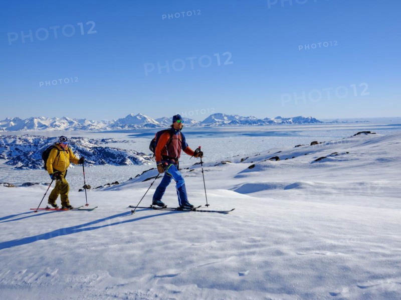 Ski mountaineer on ski tour
