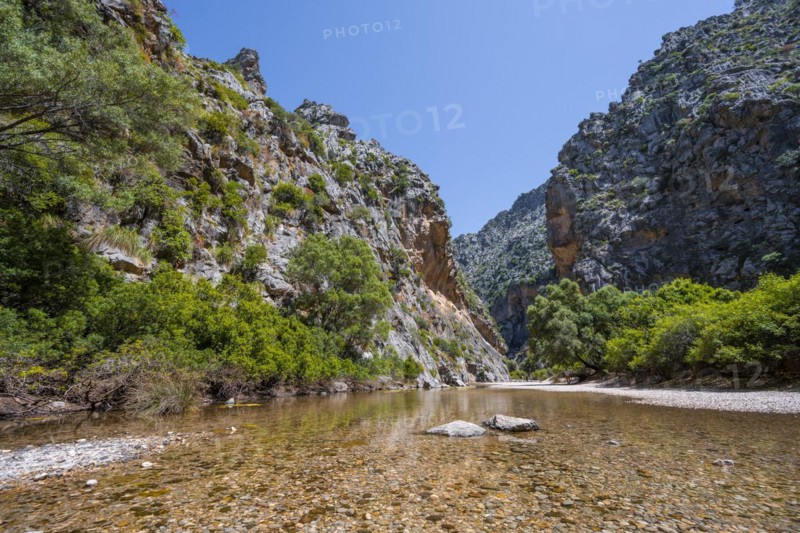 Ravine with river Torrent de Pareis