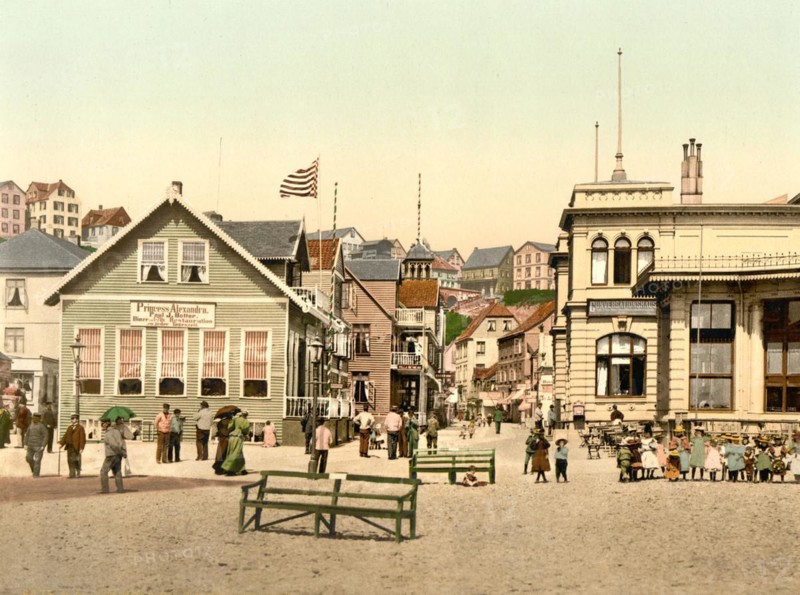 The Kaiserstrasse in Helgoland