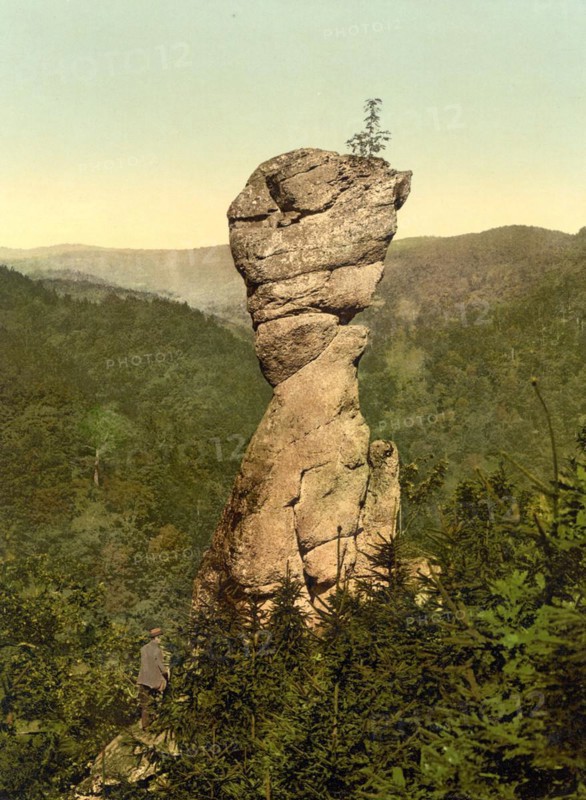 The goose beak near Ilfeld in the Harz Mountains