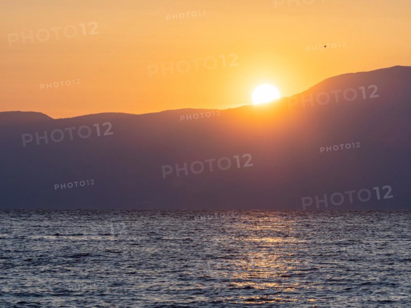 Evening atmosphere at sunset