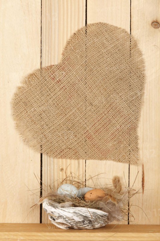 Easter Nest from a Shell