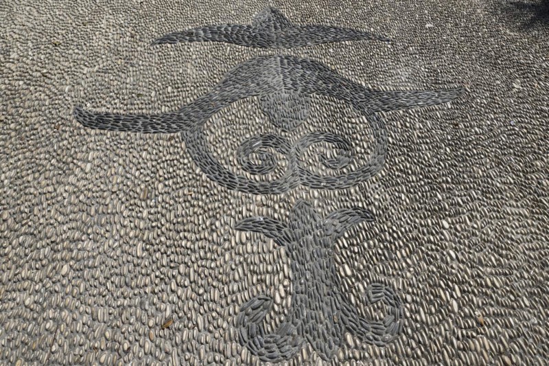 Mosaic as street paving