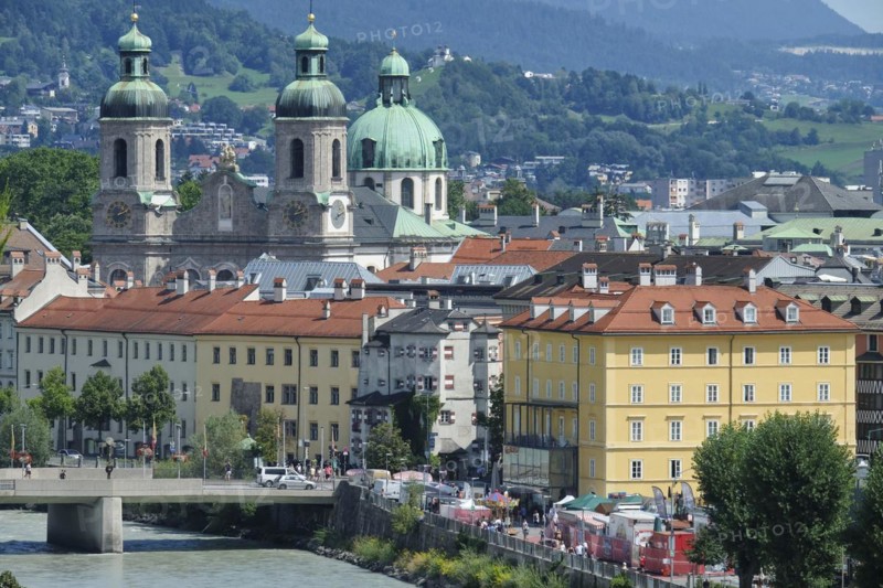 Innsbruck Cathedral with Old Town