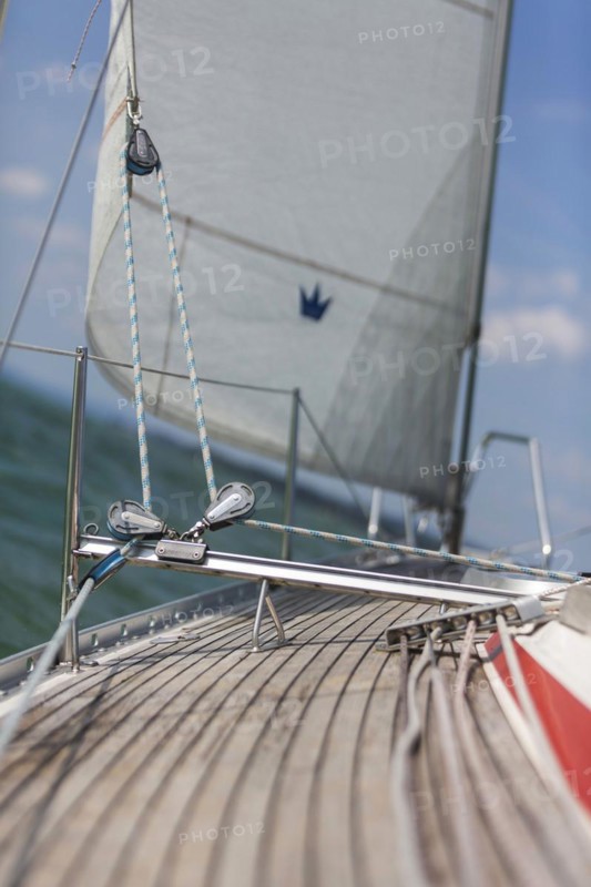 Sailing yacht on Lake Constance