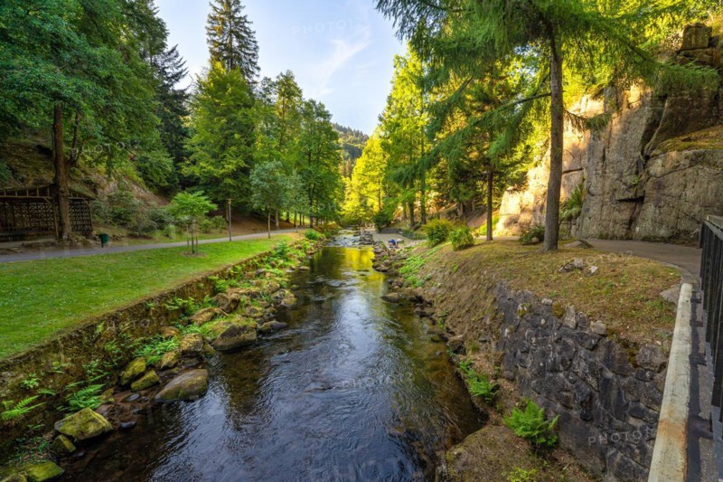 River Enz in the spa gardens