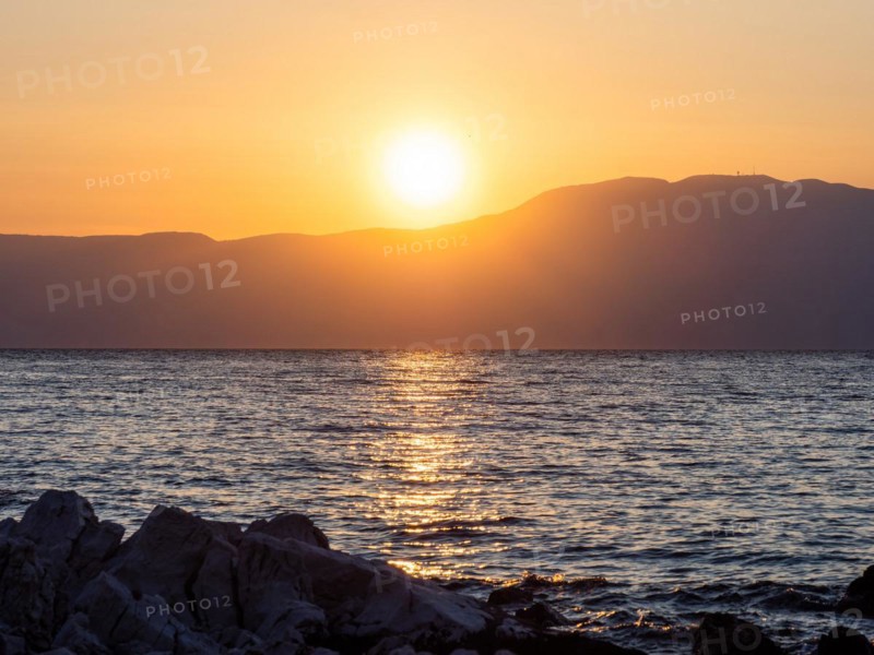 Evening atmosphere at sunset