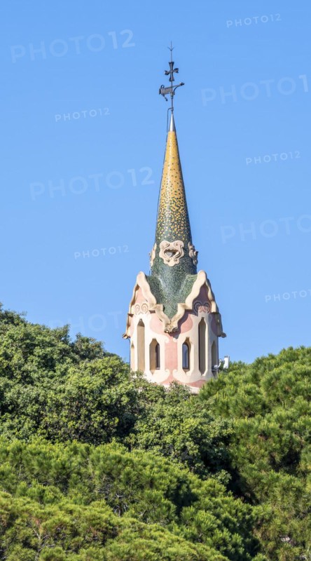 Tower of the Casa Museu Gaudi