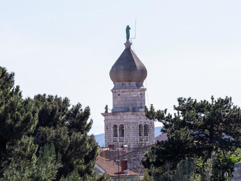 Krk Town Cathedral Bell Tower