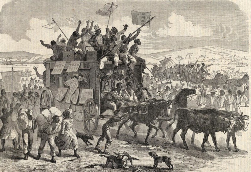 Freed Slaves Celebrating the End of Slavery