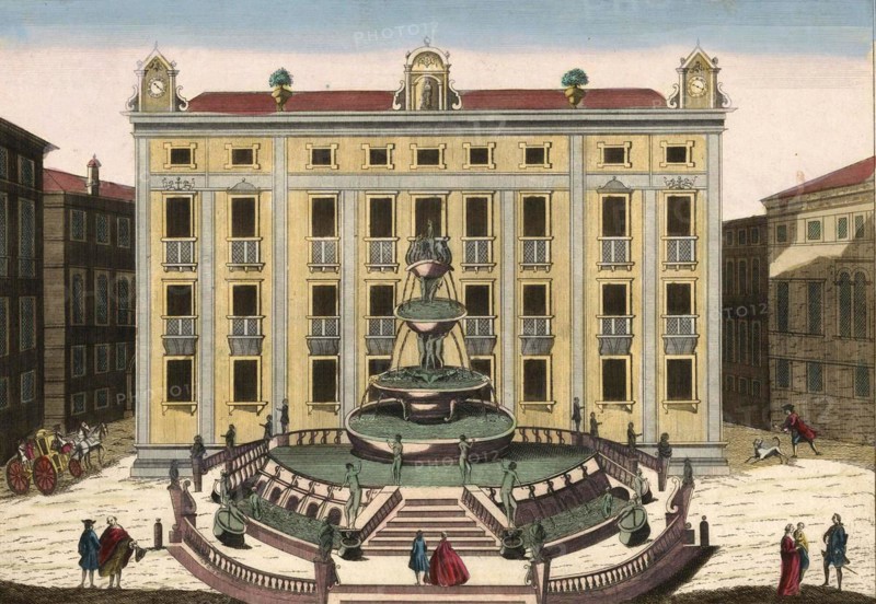 View of the Palazzo Senatorio in Palermo c. 1799
