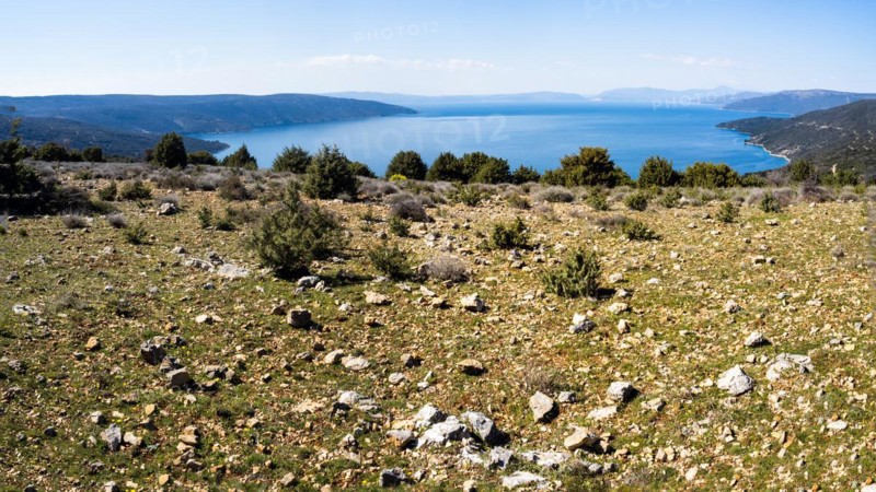 View of the bay of Valun