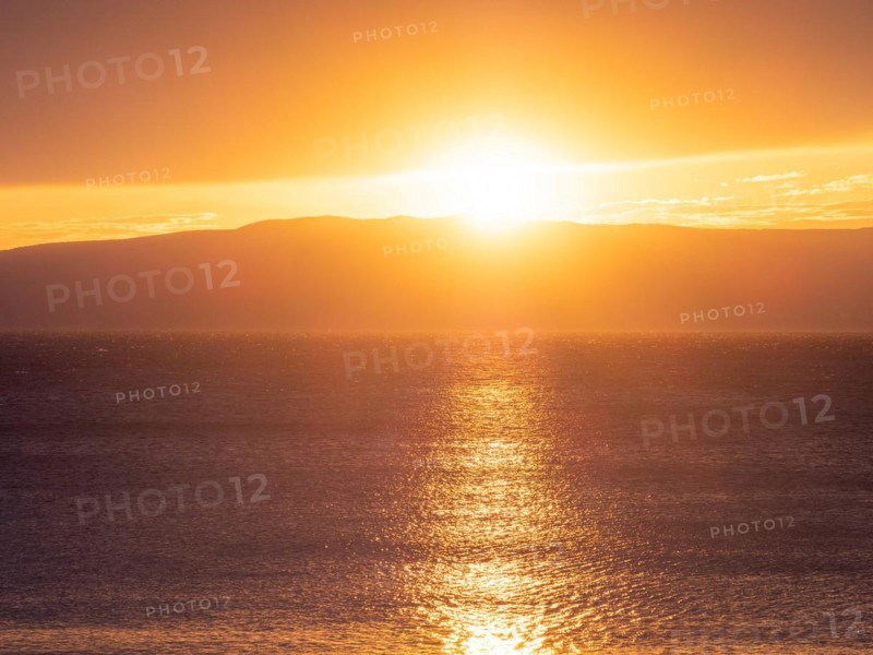 Sunset over the sea