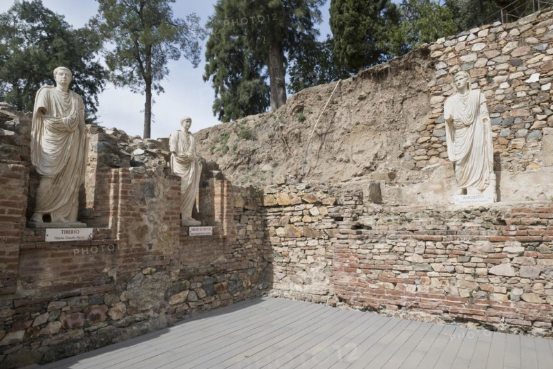 Sculptures at the Teatro Romano