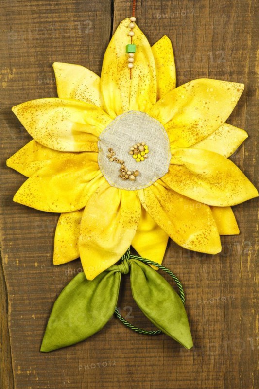 Fabric sunflower