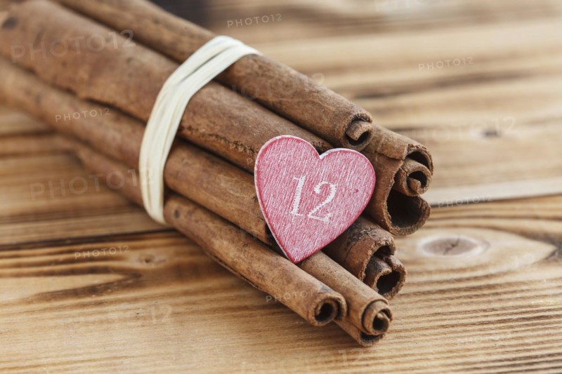Cinnamon Sticks with Heart