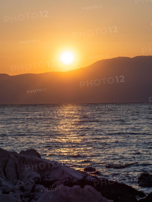 Evening atmosphere at sunset