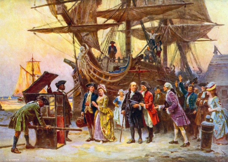 Franklin's return to Philadelphia