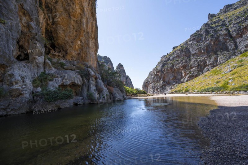 Ravine with river Torrent de Pareis