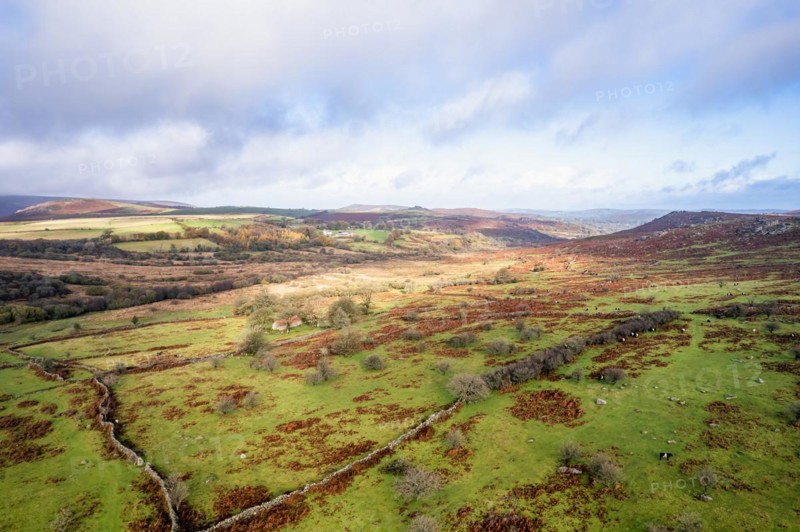 View over Emsworthy Mire from a drone