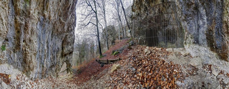 Eiszeithoehle Geissenkloesterle in the Achtal valley