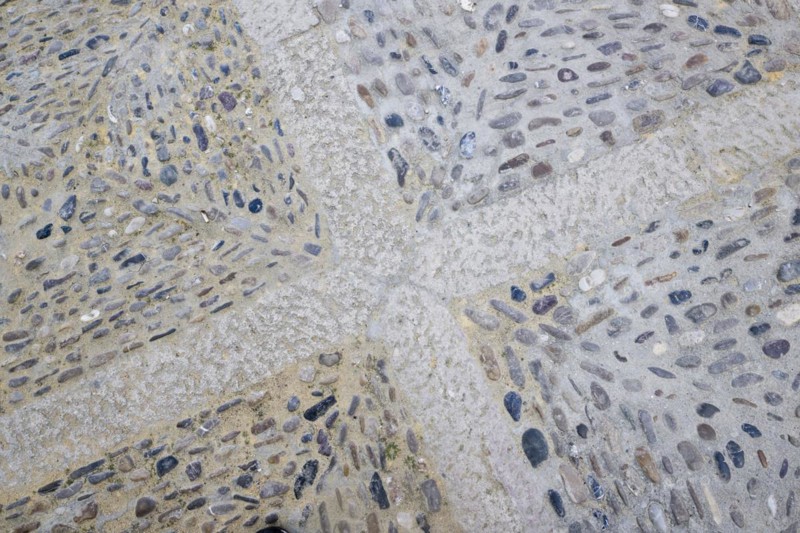 Mosaic as street paving
