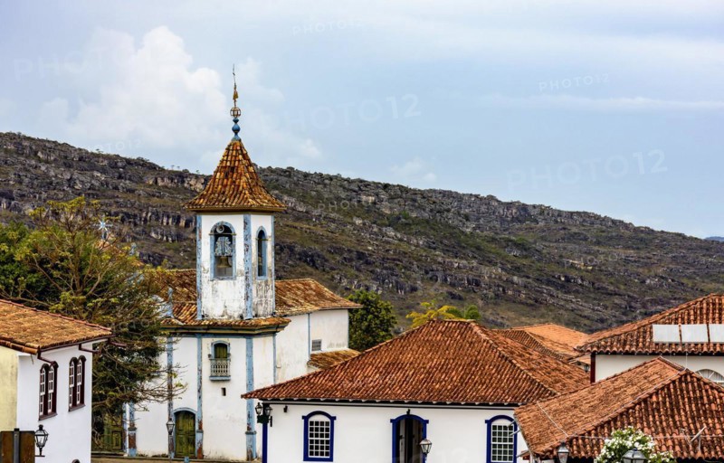 Historic baroque church bell tower