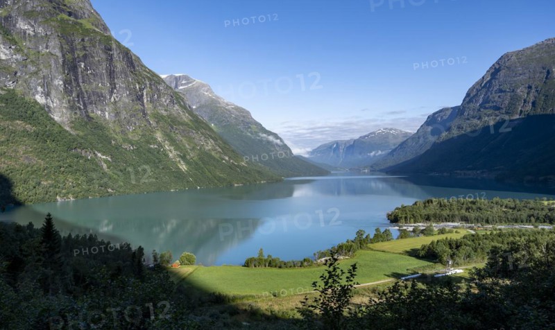 Mountain landscape and lake
