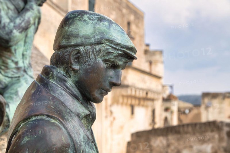 Bronze figure in Matera