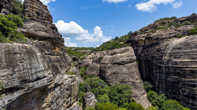 Sandstone cliffs at Pedra Furada