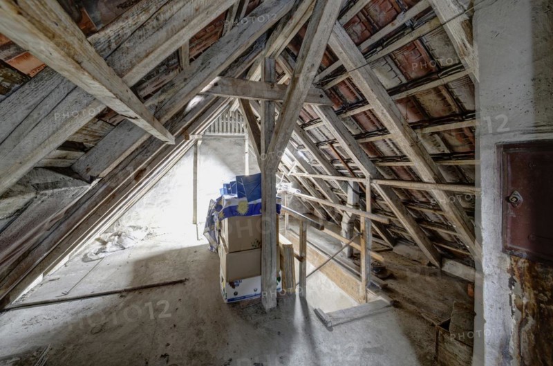 Attic of a residential building