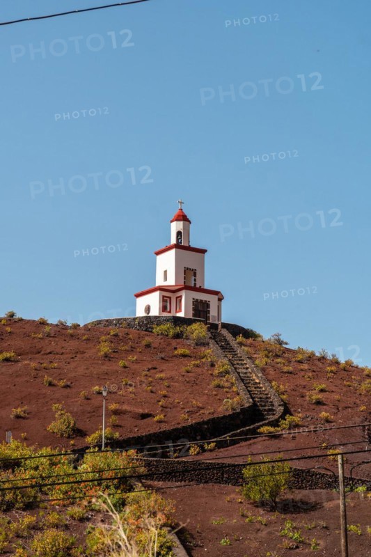 Beautiful Bell Tower of Joapira above the parish church of Nuestra Senora de Candelaria in La Frontera on El Hierro