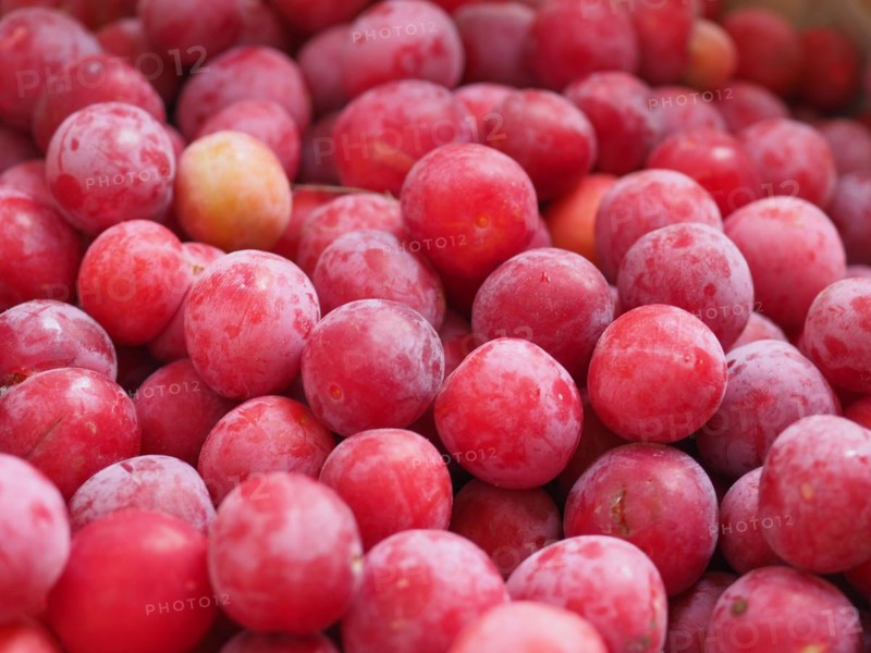 Prune fruit food background