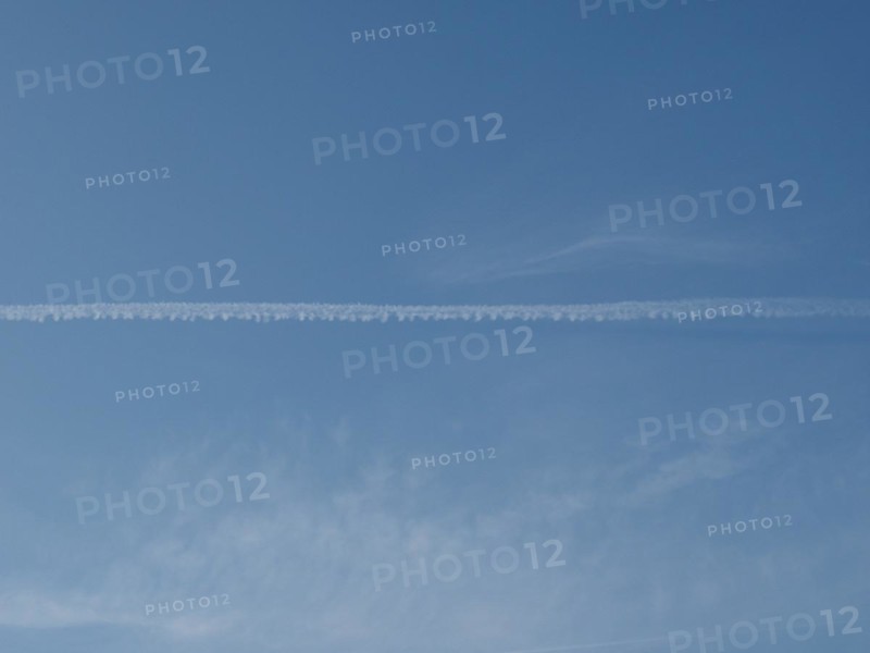Plane trails in the sky