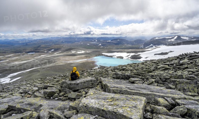 Mountaineer in the tundra