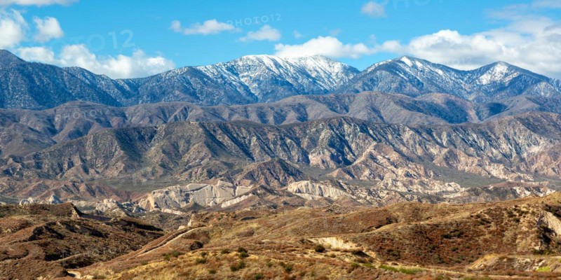 San Gabriel Mountains Mountains Landscape Panorama near Los Angeles