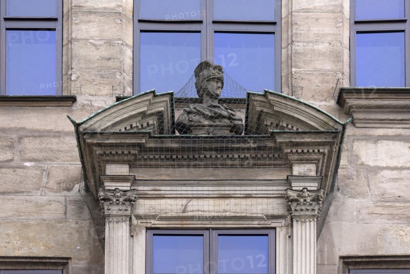 Detail of the historic choir with dovecot on the Fembohaus