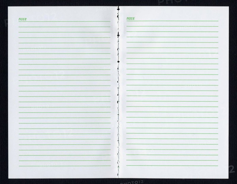 Blank notebook page