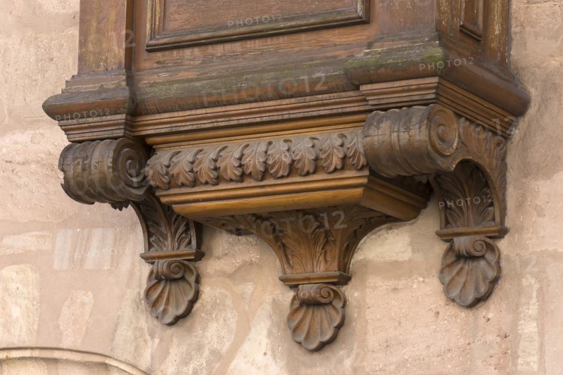 Detail of the historic oriel