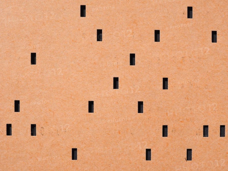 Orange punched card for programming