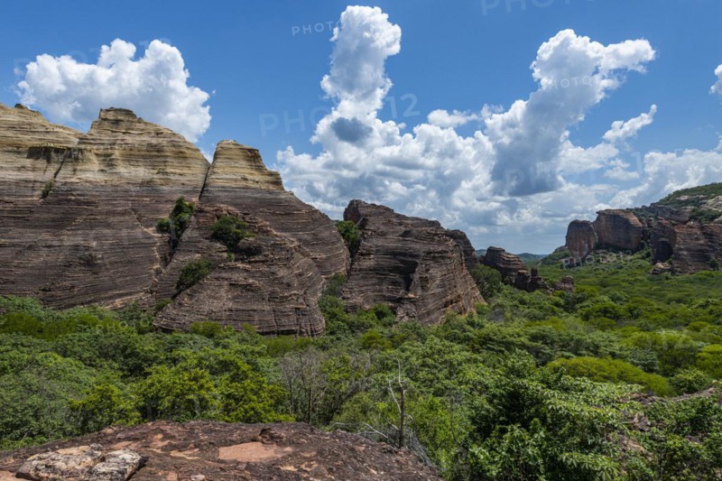 Sandstone cliffs at Pedra Furada