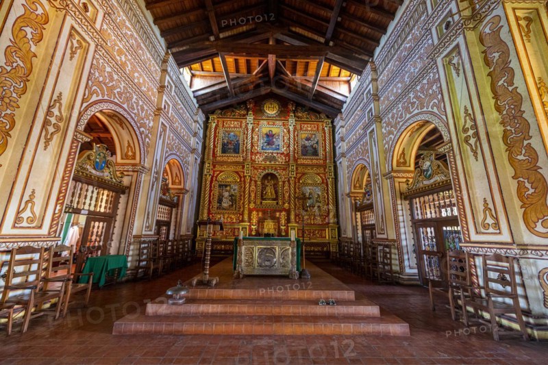 Interior of the mission of Concepcion