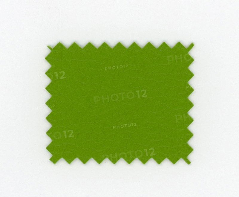 Green leatherette faux leather sample