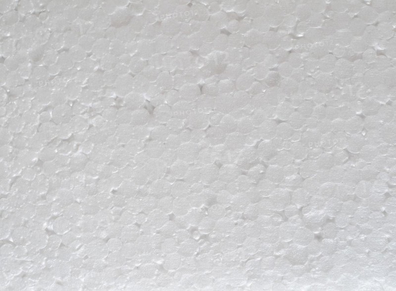 White expanded polystyrene plastic texture background