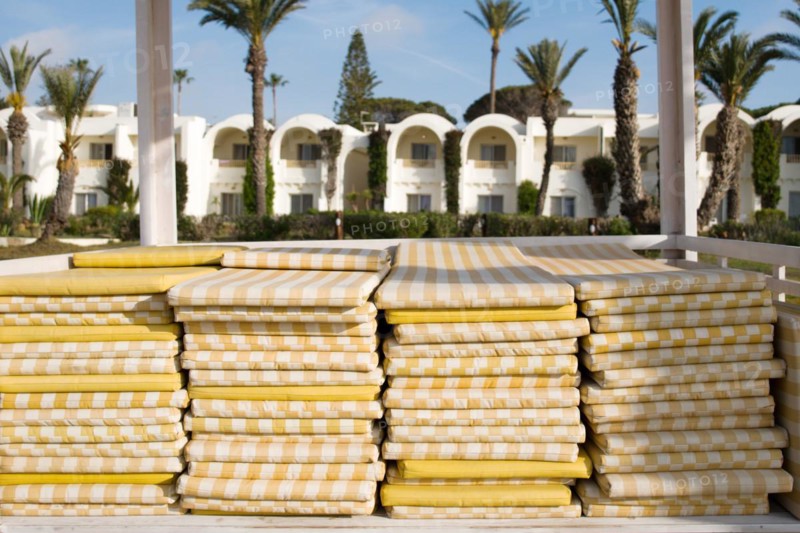 Foam mats for the beach chairs