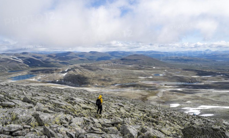 Mountaineer in the tundra