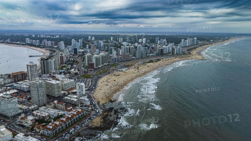 Aerial of Punta del Este