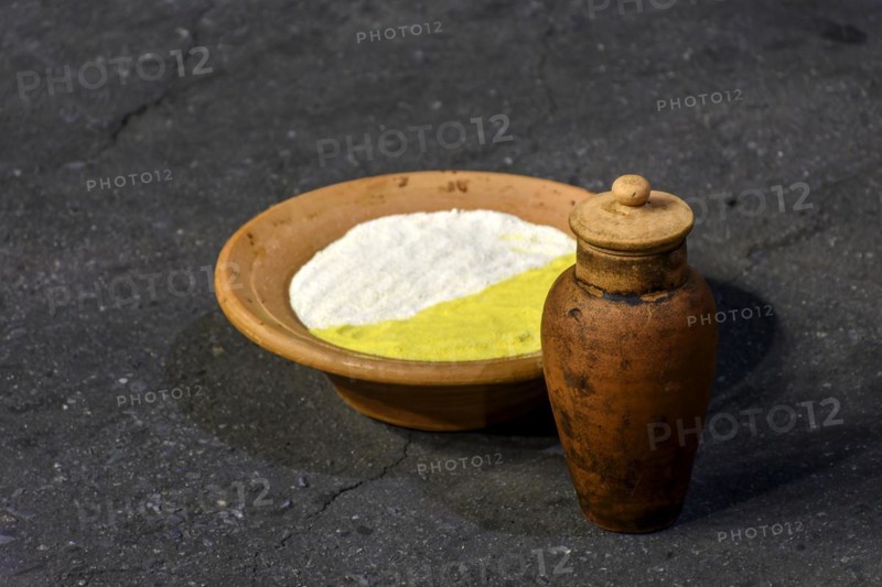 Offering placed at night in the streets for Exu who is one of the main entities of Umbanda