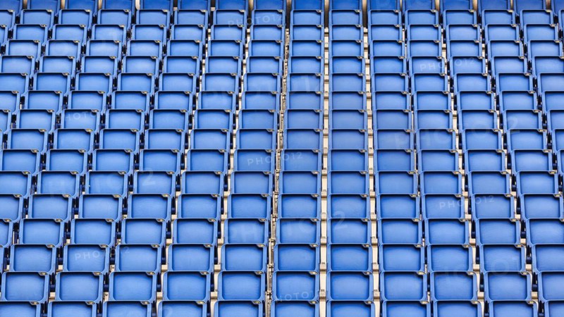 Empty grandstand